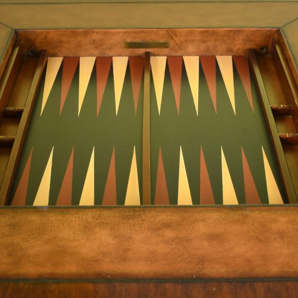 Vintage Faux Bamboo Game Table by Ethan Allen