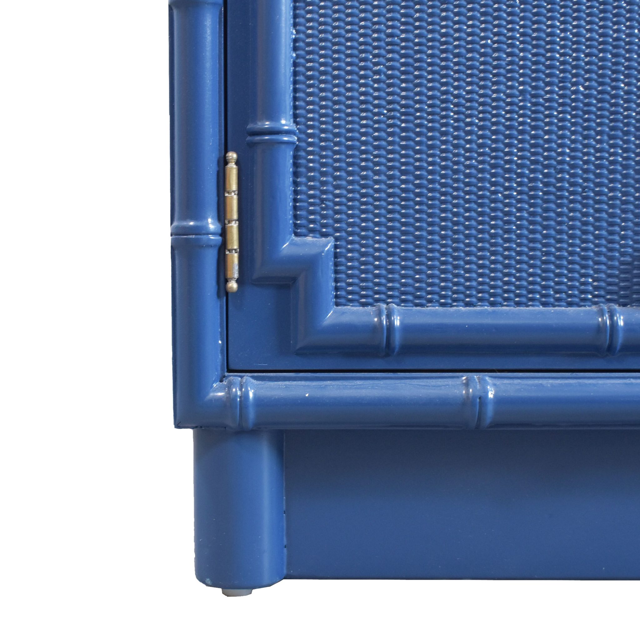 Navy Blue Omega Style Glass Door Circa Who