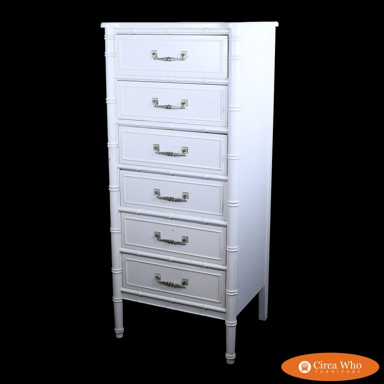 Vintage Faux Bamboo Tallboy