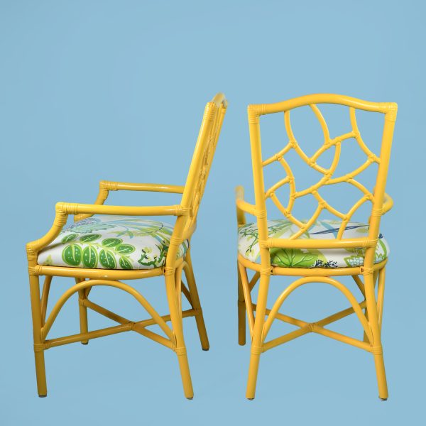Vintage Fretwork Yellow Dining Set