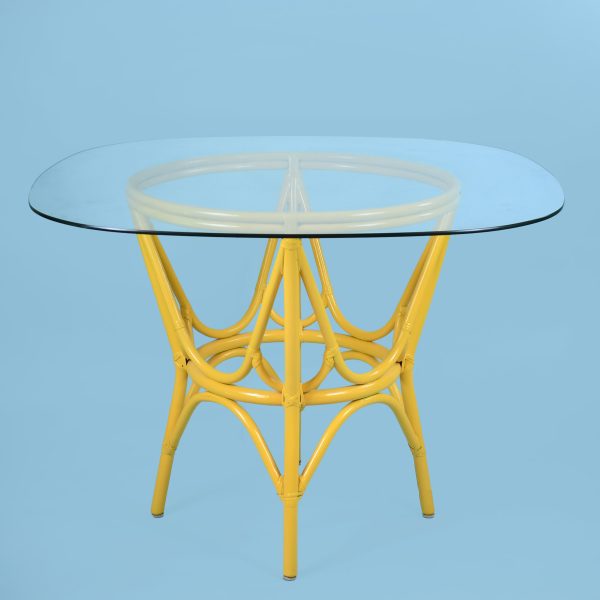 Vintage Fretwork Yellow Dining Set