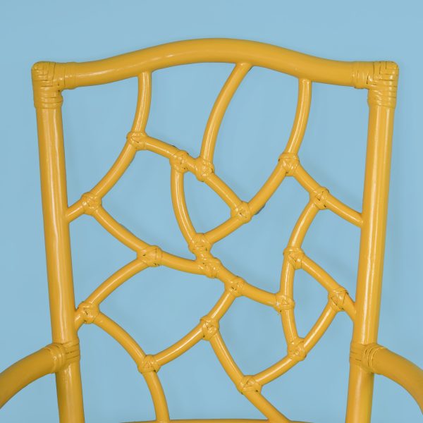 Vintage Fretwork Yellow Dining Set