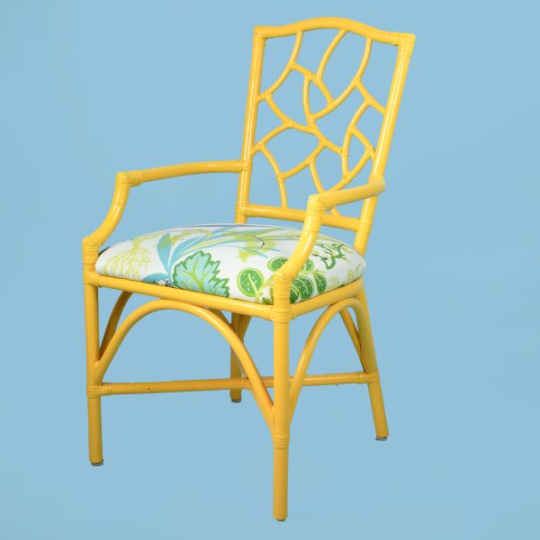 Vintage Fretwork Yellow Dining Set