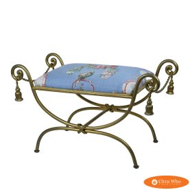 Vintage Gold Tassel Bench