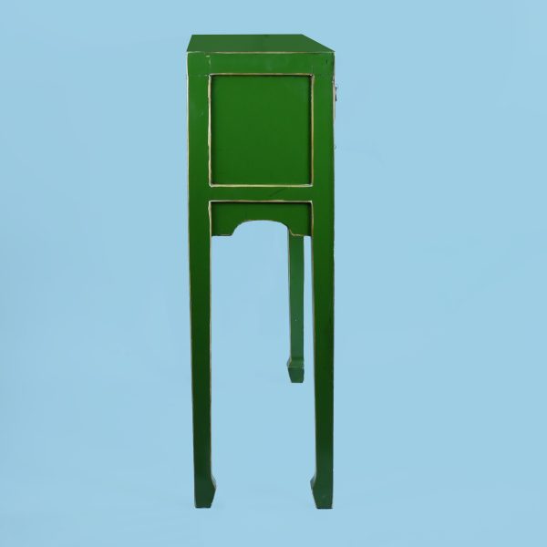 Vintage Green Petite Console Table