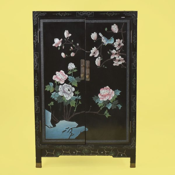 Vintage Hand-Painted Small Cabinet