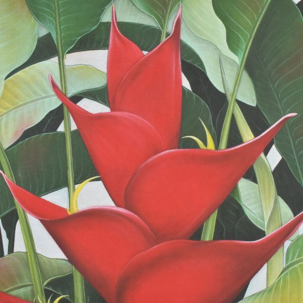 Vintage Heliconia Painting