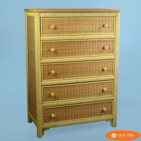Vintage Henry Link Rattan Chest