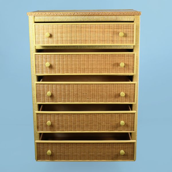 Vintage Henry Link Rattan Chest