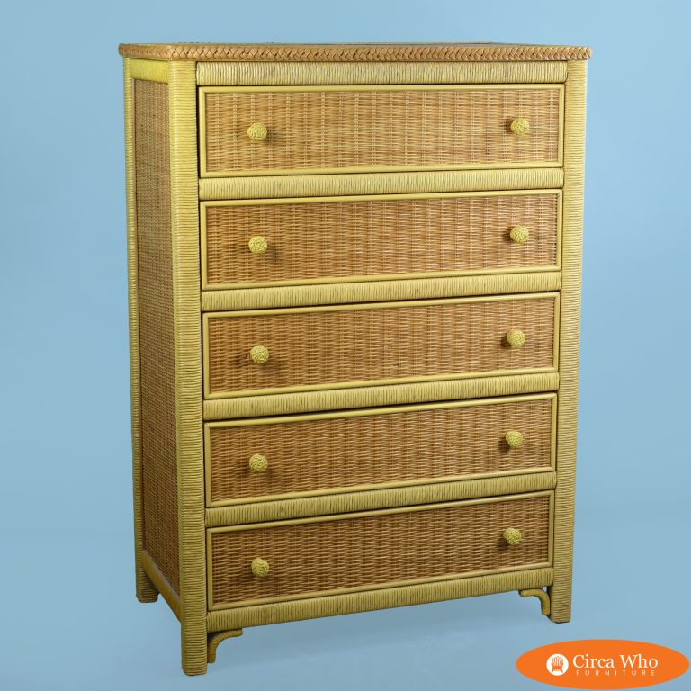Vintage Henry Link Rattan Chest