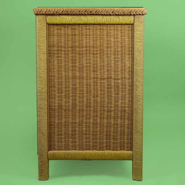 Vintage Henry Link Woven Rattan Dresser