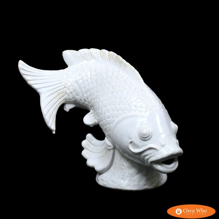 Vintage Koi Ceramic Figure