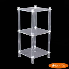 Vintage Lucite 2 Tier Small Table