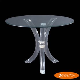 Vintage Lucite Dining Table