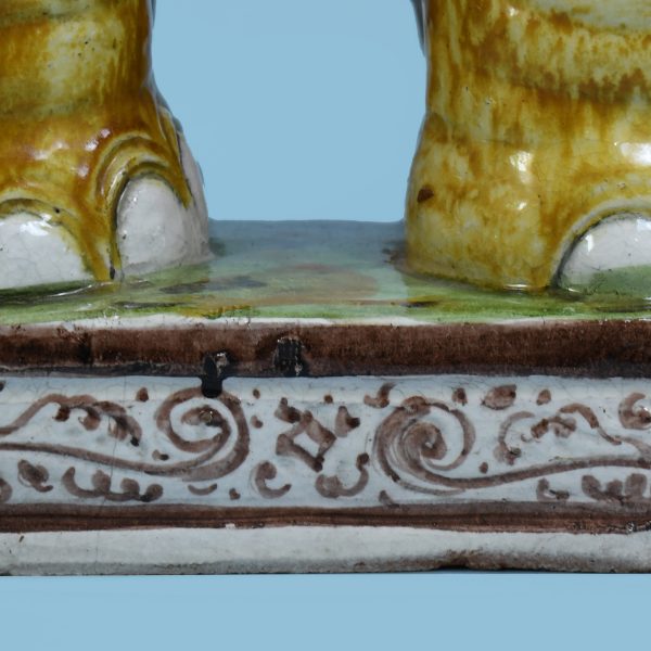 Vintage Majolica Elephant Garden Seat