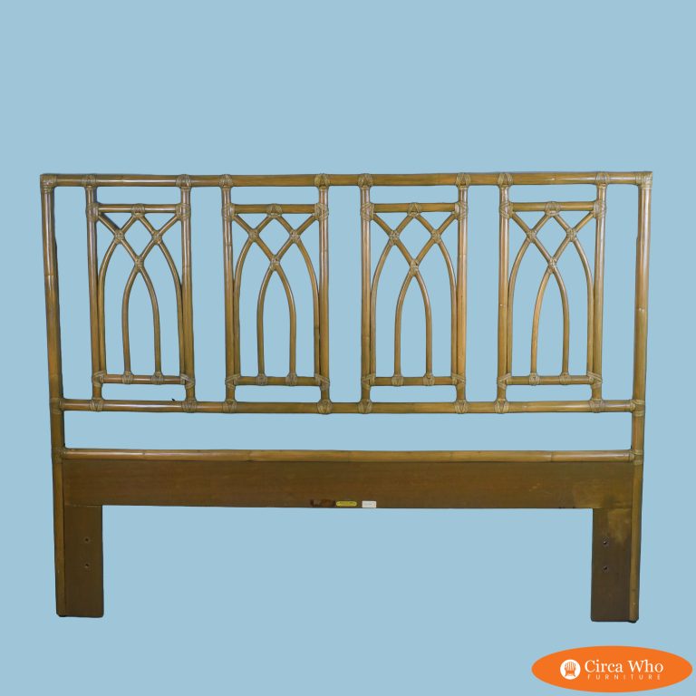Vintage McGuire Fretwork Queen Headboard