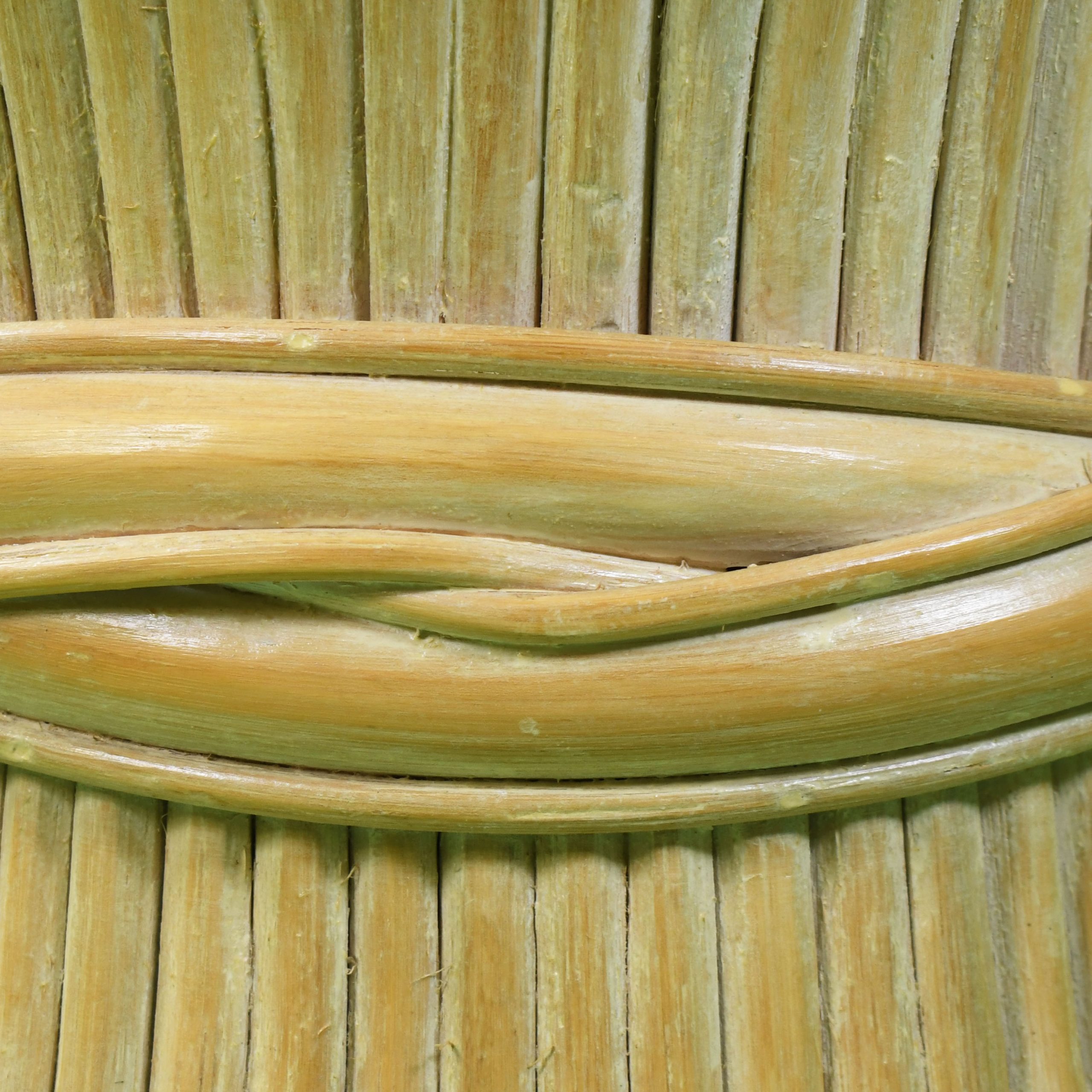 Vintage McGuire Wheat Sheaf Side Table