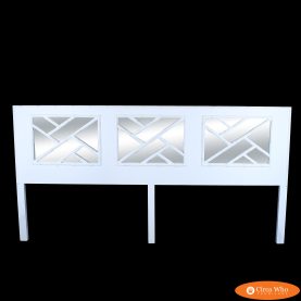 Vintage Omega Mirrored King Headboard