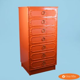 Vintage Omega Orange Tall Chest