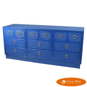 Vintage Omega Patriot Blue Dresser
