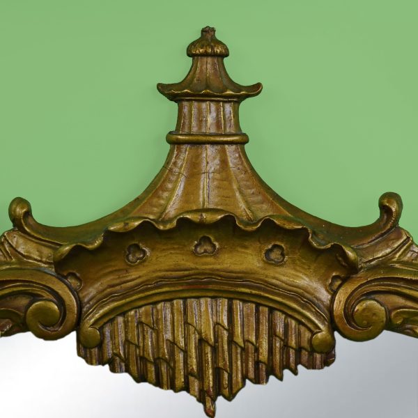 Vintage Pagoda Round Mirror