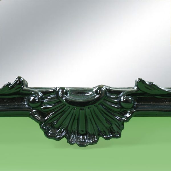 Vintage Palm Frond Black Mirror