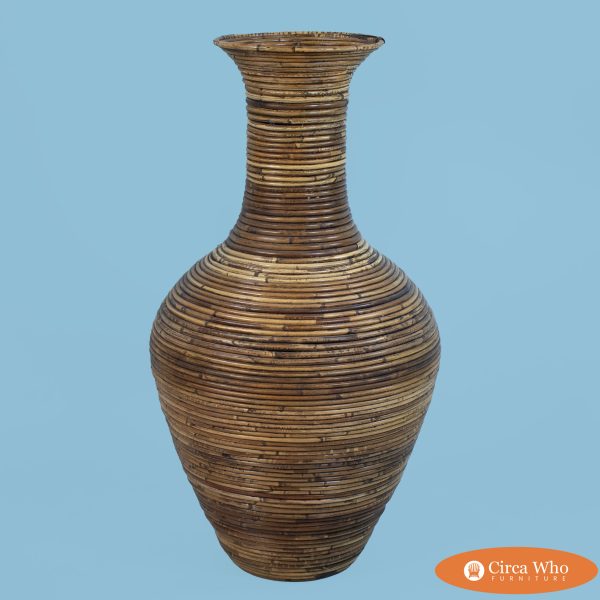 Vintage Pencil Reed Flower Vase