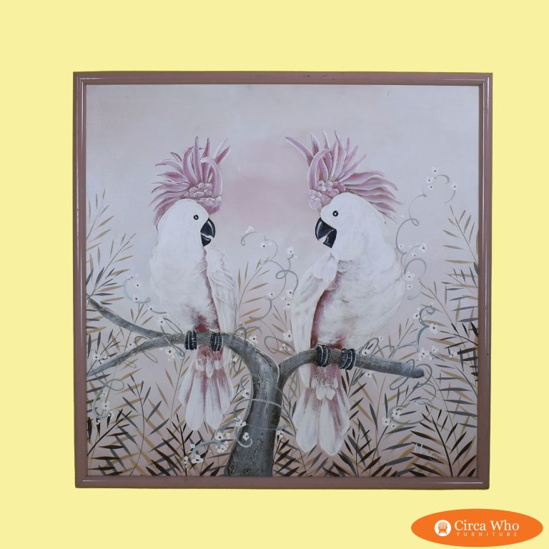 Vintage Pink Cockatoos Art