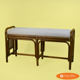 Vintage Rattan Bench