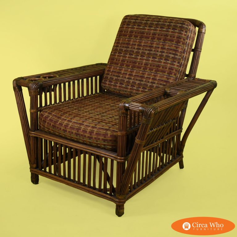 Vintage Rattan Lounge Chair by Palecek