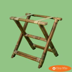 Vintage Rattan Luggage Holder