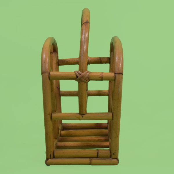 Vintage Rattan Magazine Rack