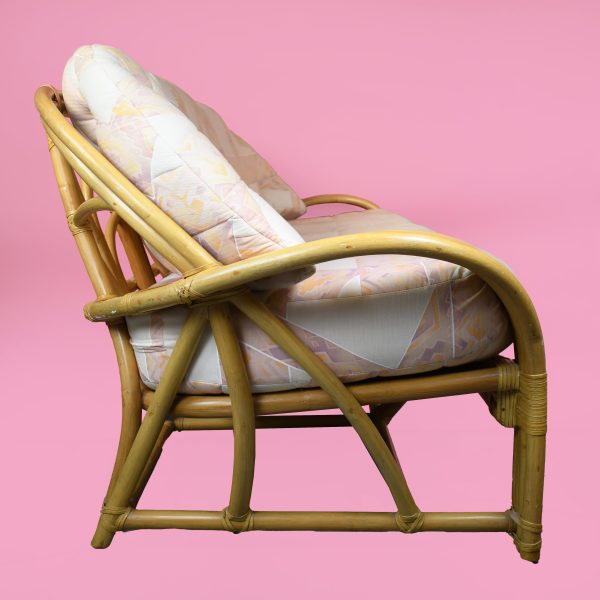 Vintage Rattan Sofa by McGuire