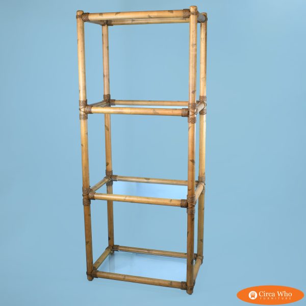 Vintage Single Bamboo Etagere