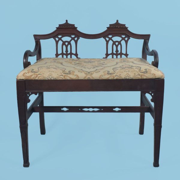 Vintage Small Pagoda Bench