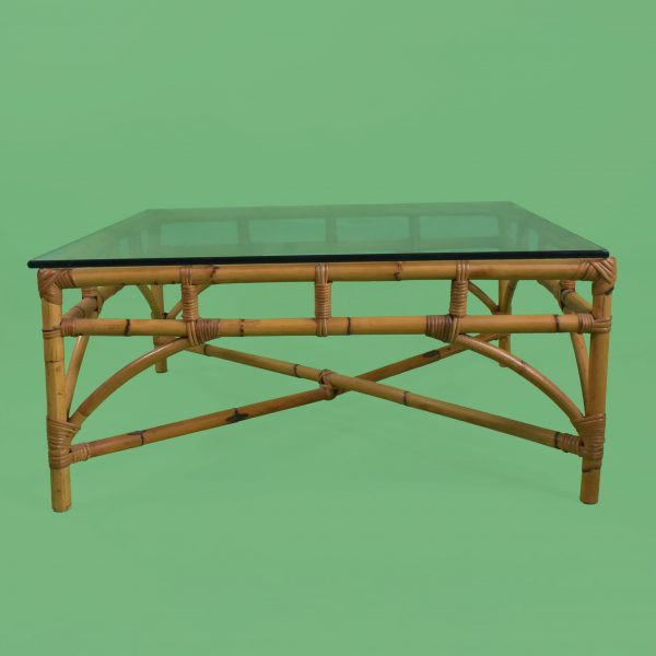 Vintage Square Bamboo coffee table