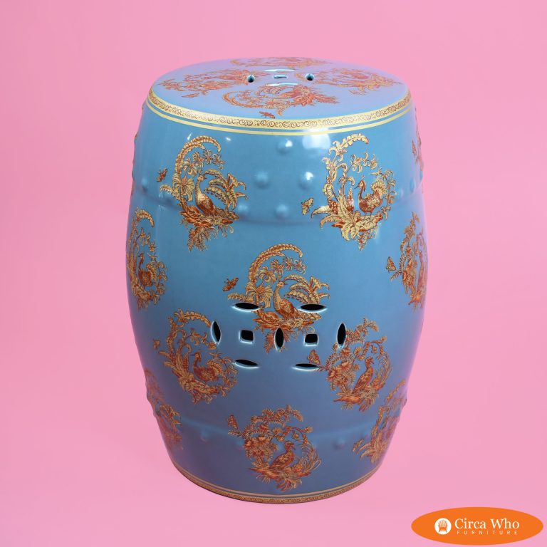 Vintage Teal Garden Seat