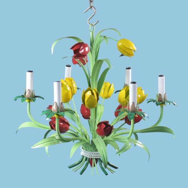 Vintage Tulip Chandelier