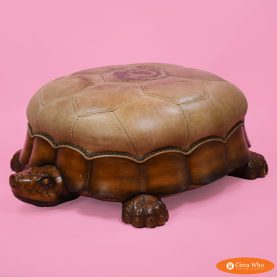 Vintage Turtle Ottoman