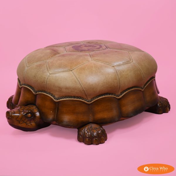 Vintage Turtle Ottoman
