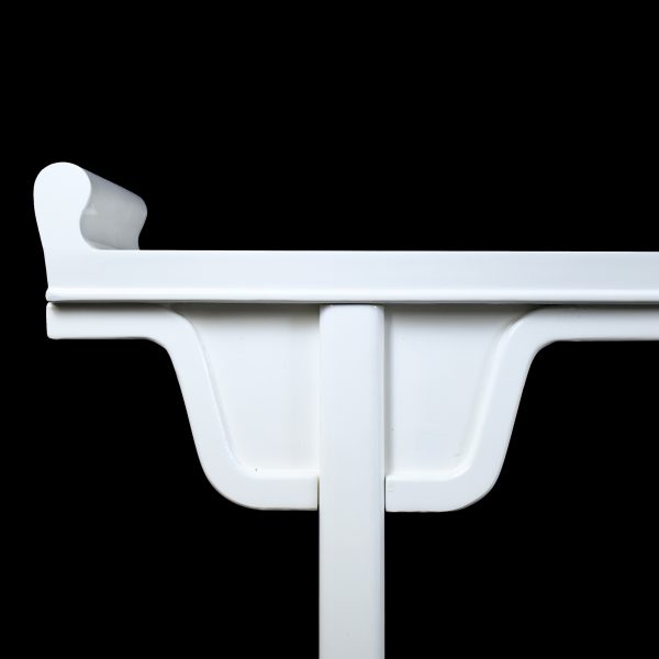 Vintage White Pagoda Console