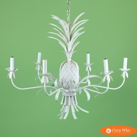 Vintage White Pineapple Chandelier