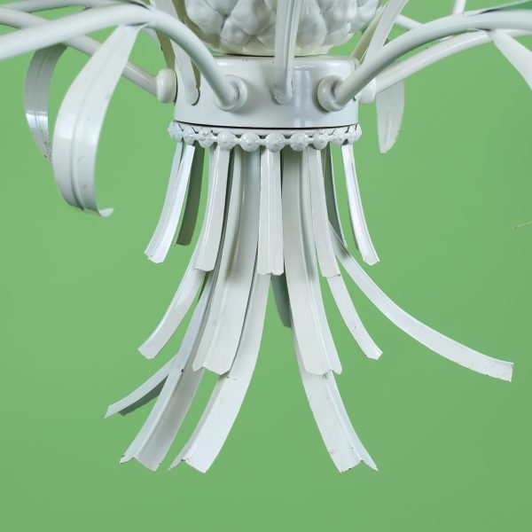 Vintage White Pineapple Chandelier
