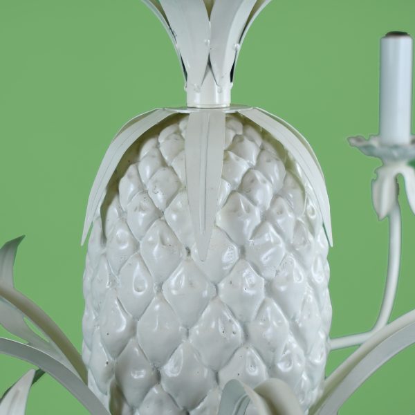 Vintage White Pineapple Chandelier