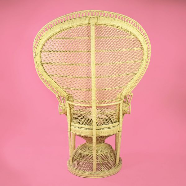 Vintage Yellow Peacock Chair