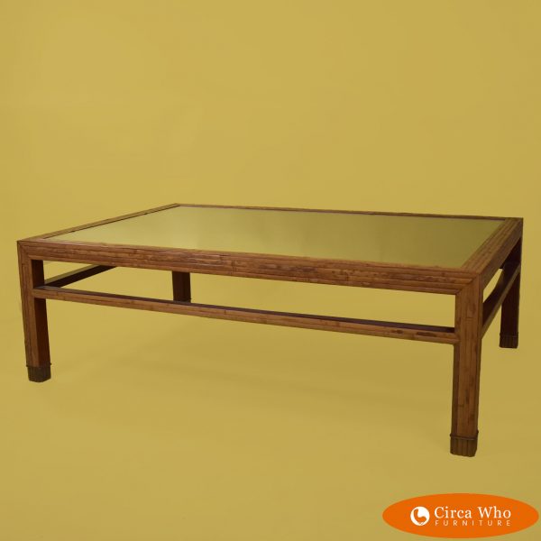 Vivai del Sud Split Coffee Table With Brass Accents