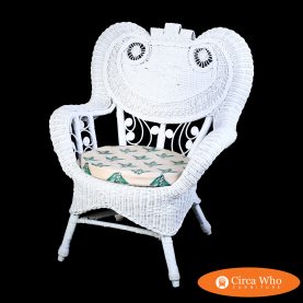 Whimsical Wicker Lounge Chair