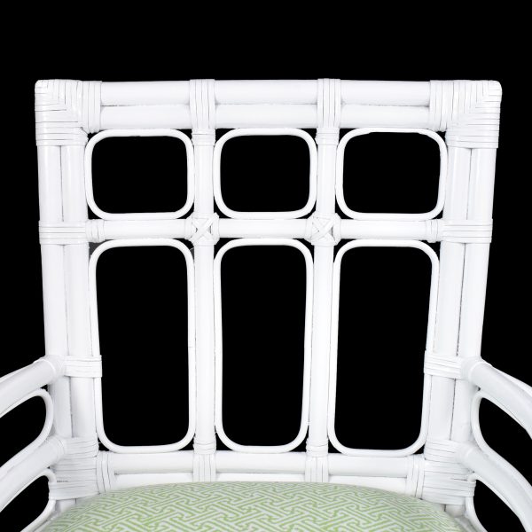 White Arm Geometrical Chair