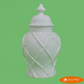 White Ceramic Ginger Jar