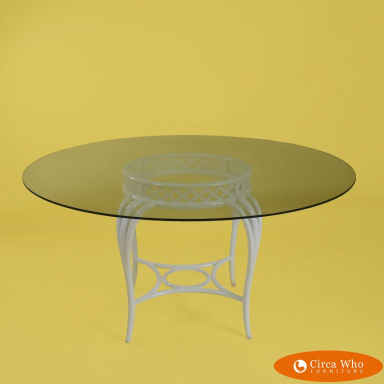 White Ming Style Dining Table Circa Who